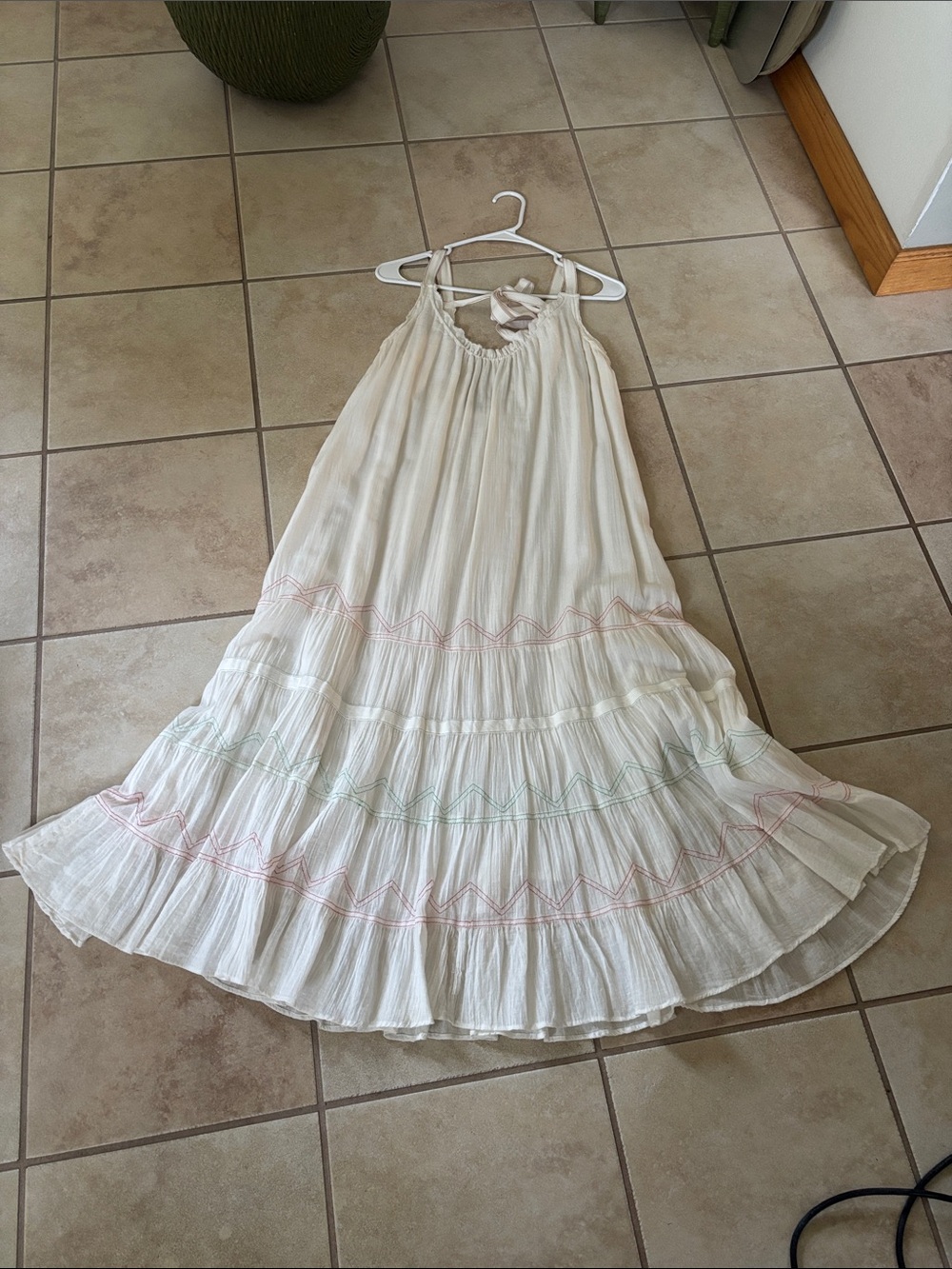 Velvet by Graham & Spencer Off White  cotton dress